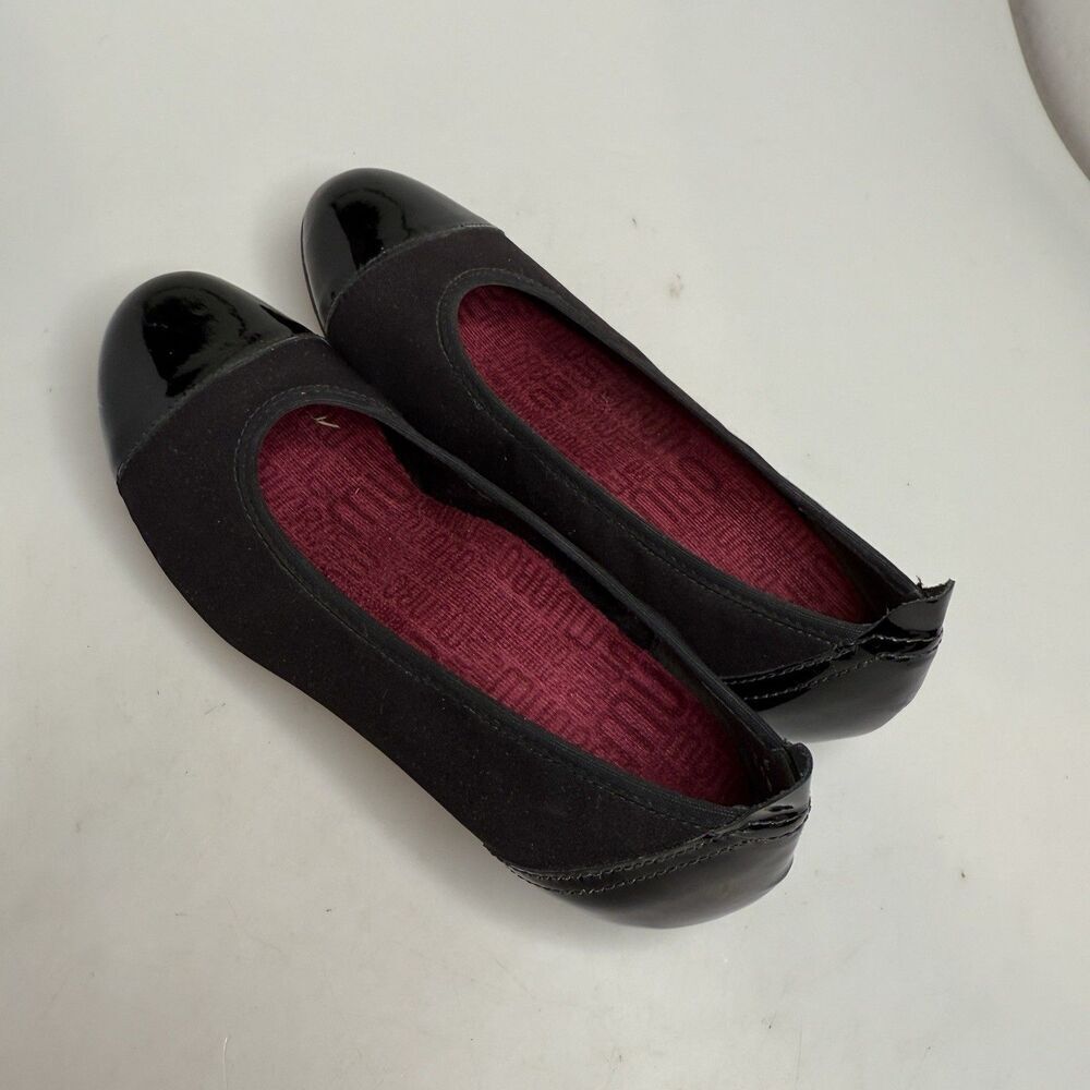Munro Slip-On Loafer Shoes Size 6M Traveler Black Stretch Fabric Made In USA - Picture 8 of 16